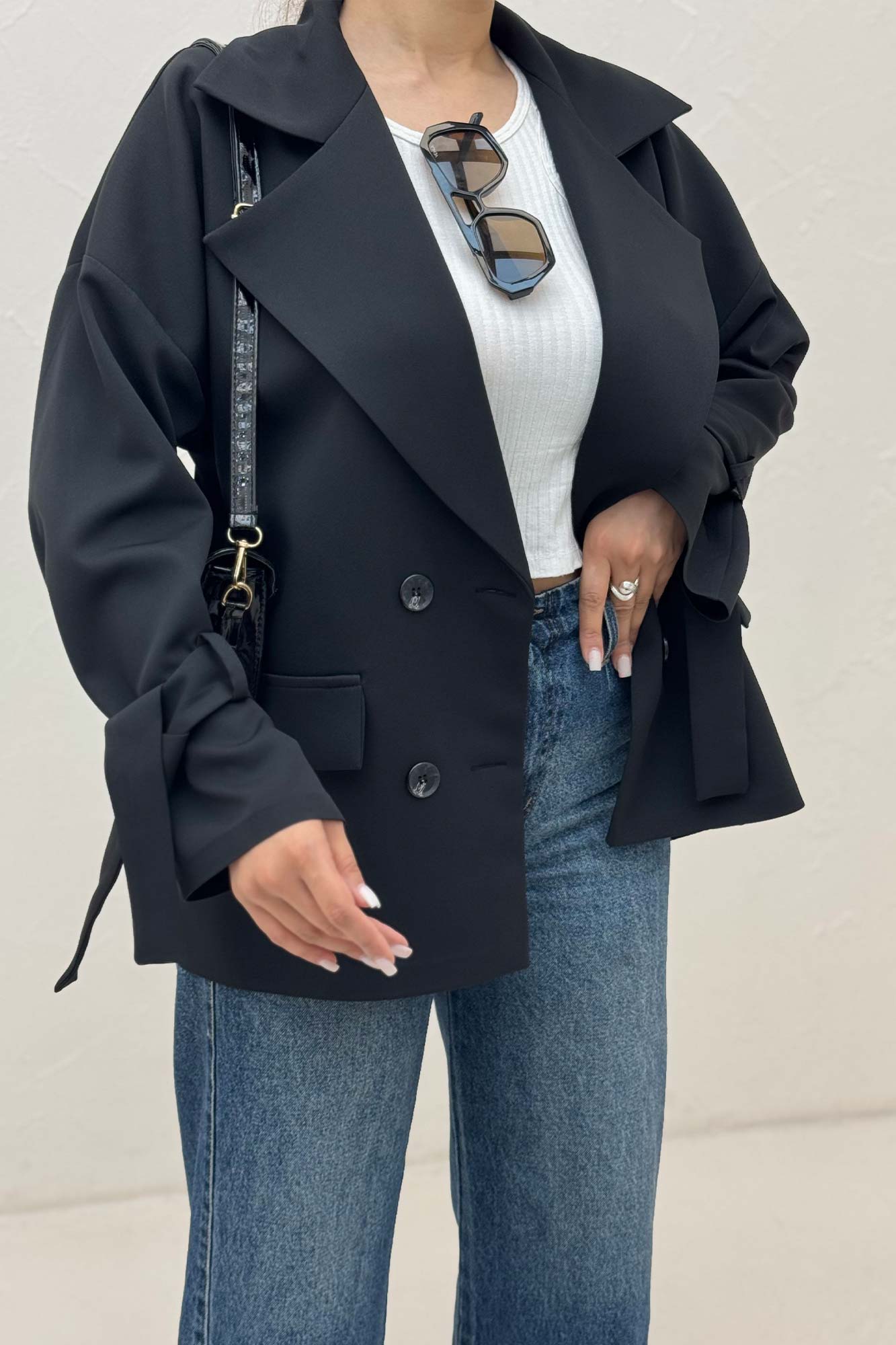 مانتو کتی آستین بنددار مازراتی کایلی