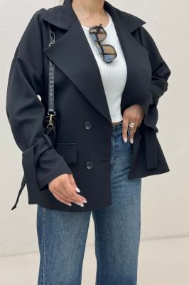 مانتو کتی آستین بنددار مازراتی کایلی