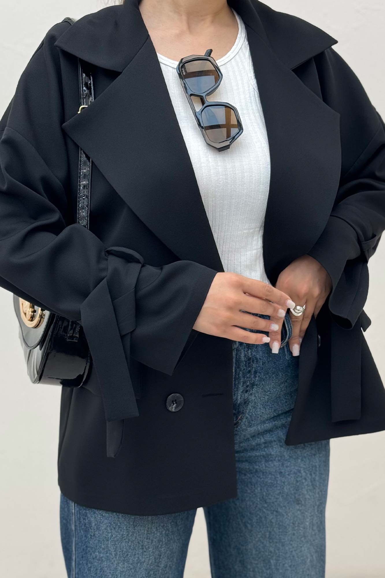 مانتو کتی آستین بنددار مازراتی کایلی