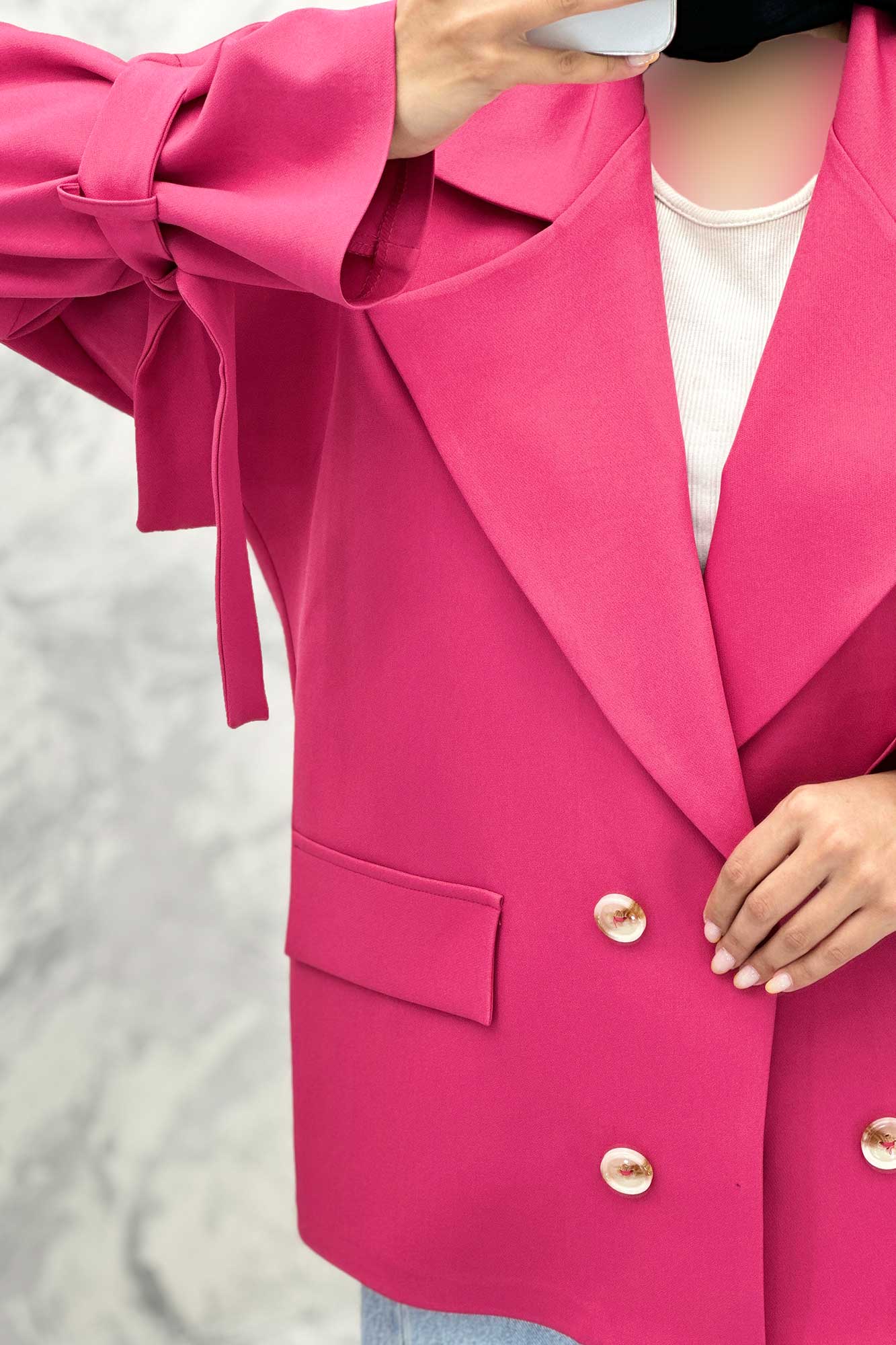 مانتو کتی آستین بنددار مازراتی کایلی