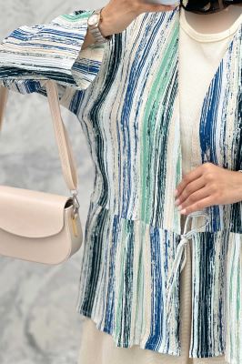 مانتو چیندار تک بند کراش چاپی