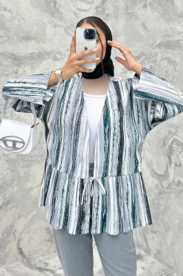 مانتو چیندار تک بند کراش چاپی