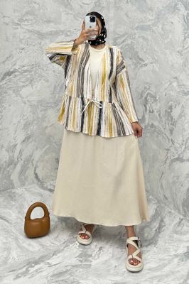 مانتو چیندار تک بند کراش چاپی