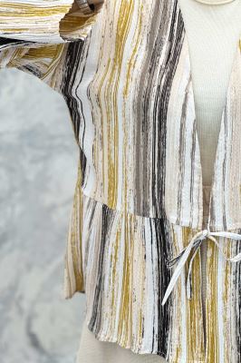 مانتو چیندار تک بند کراش چاپی