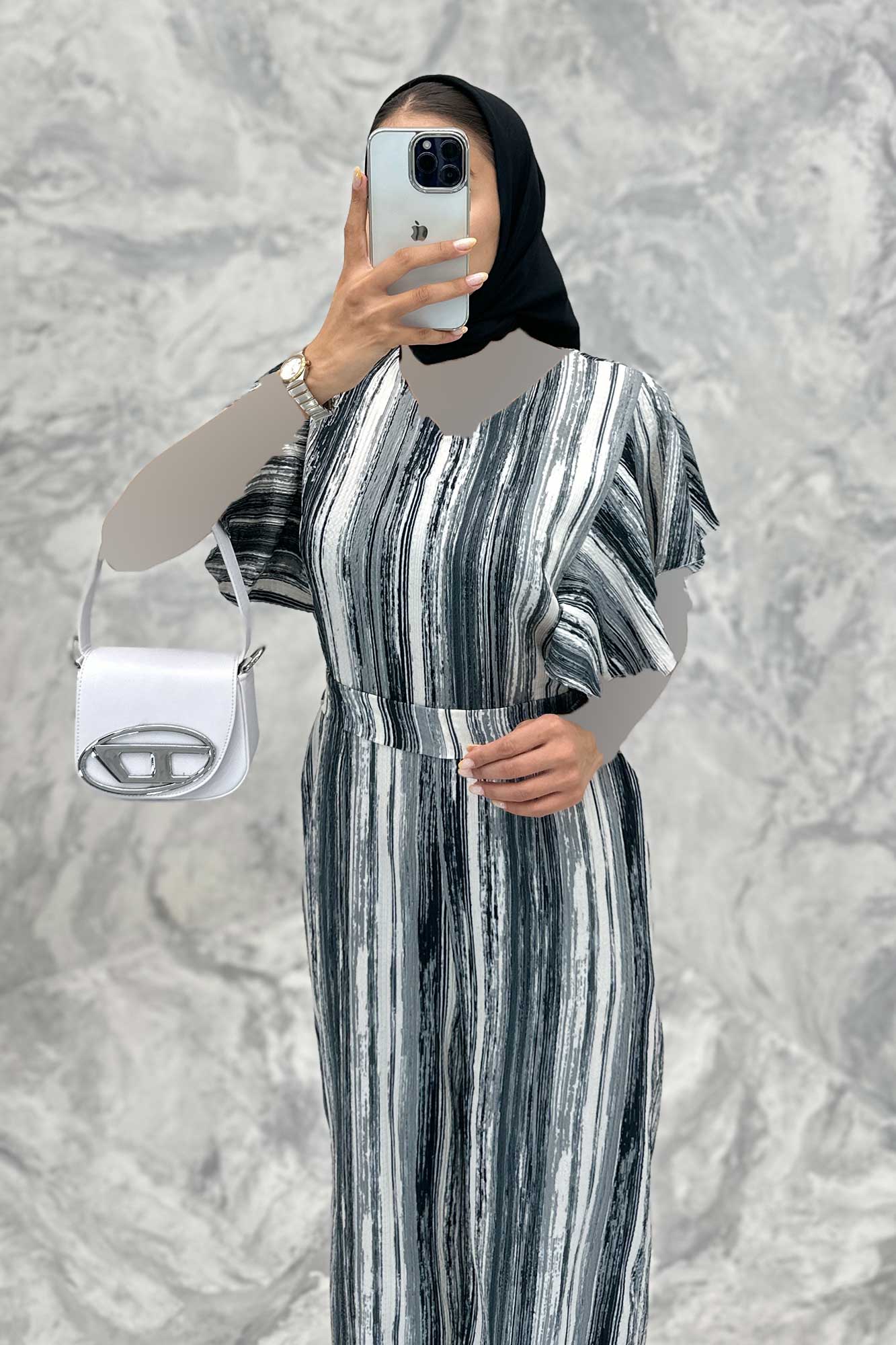 اورال حلقه چین کراش چاپی نیلا