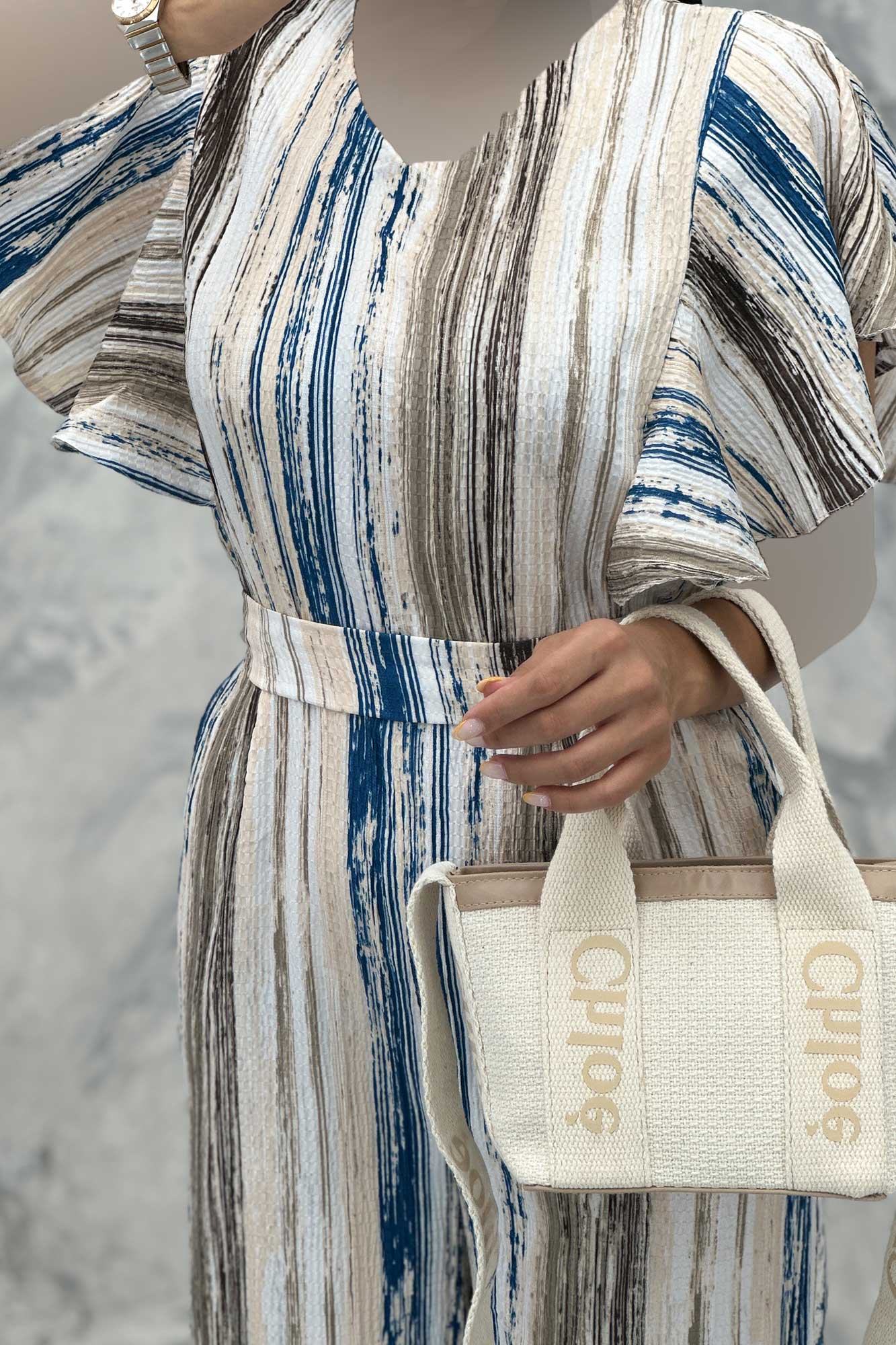 اورال حلقه چین کراش چاپی نیلا