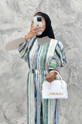 اورال حلقه چین کراش چاپی نیلا