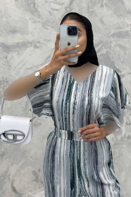 اورال حلقه چین کراش چاپی نیلا