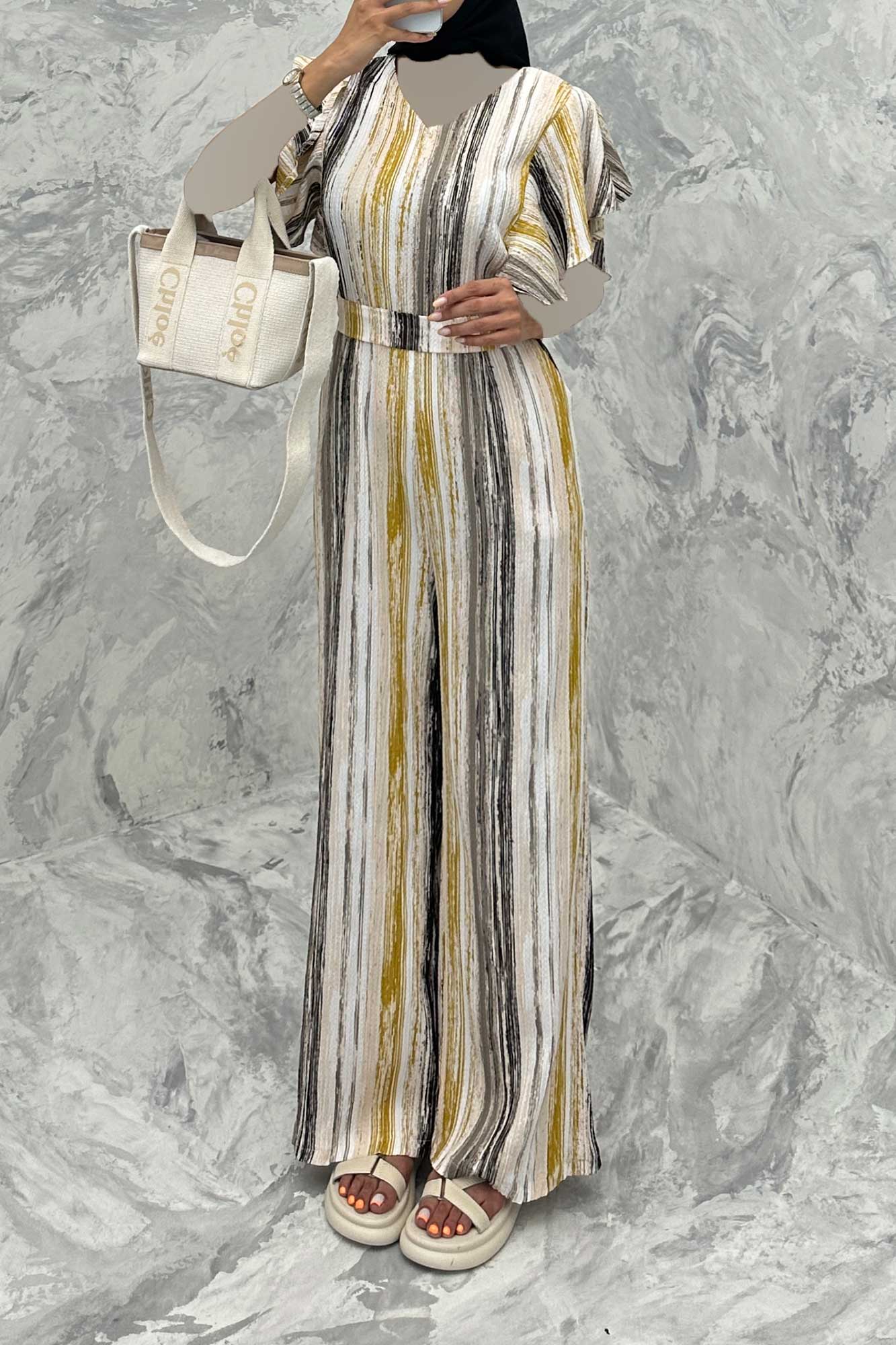 اورال حلقه چین کراش چاپی نیلا