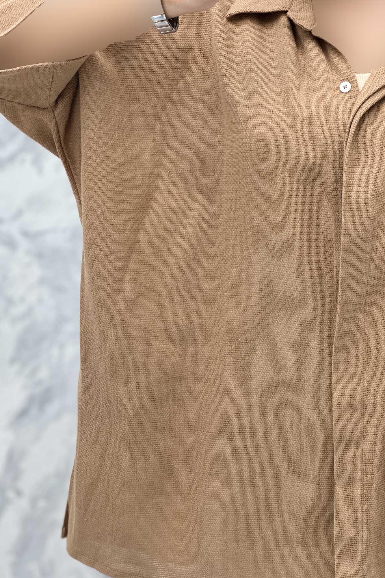 مانتو آستین سه رب کنفی پایین چاکدار