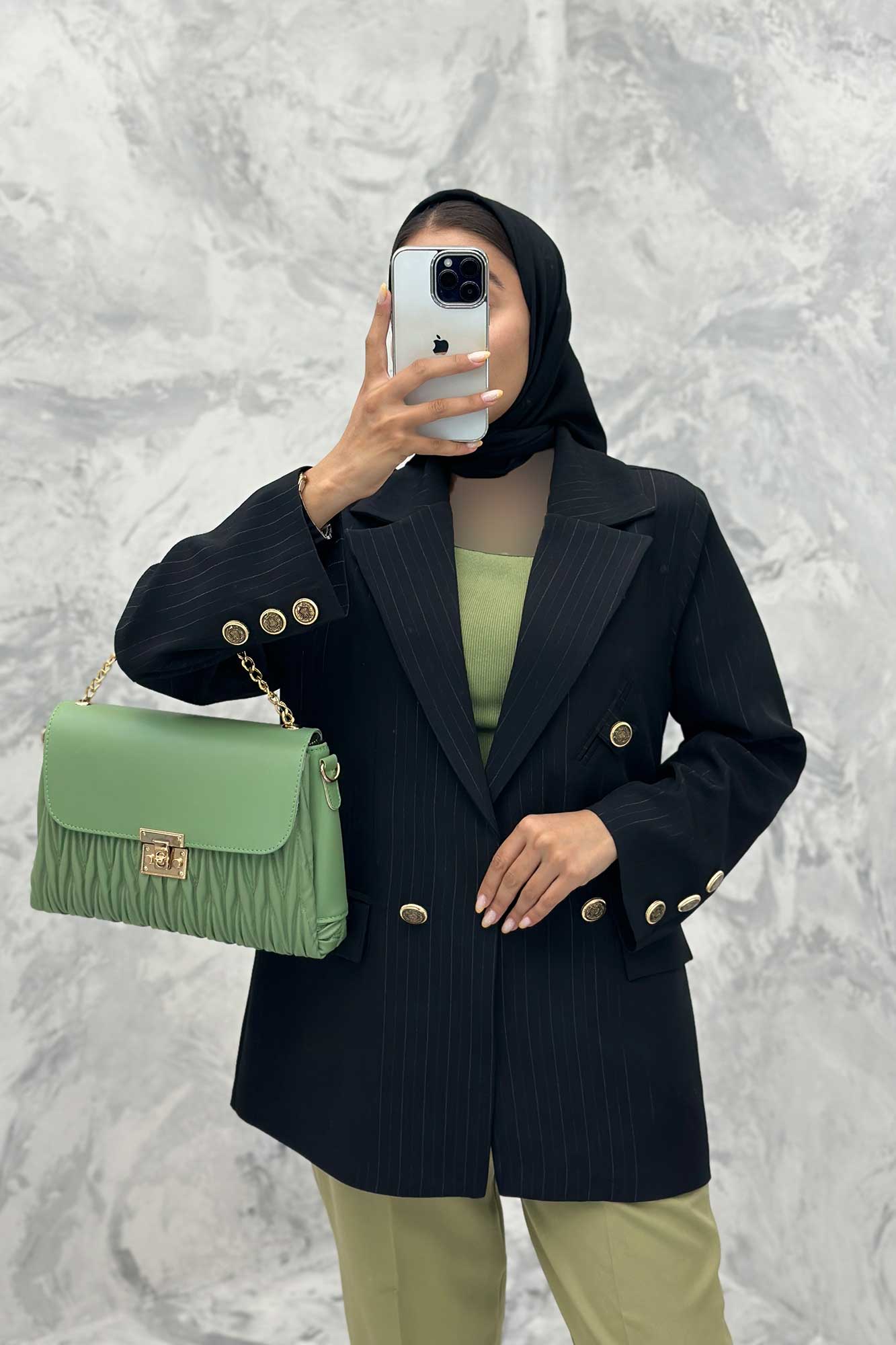 کت سه جیب مازراتی لمه برجسته دنیز