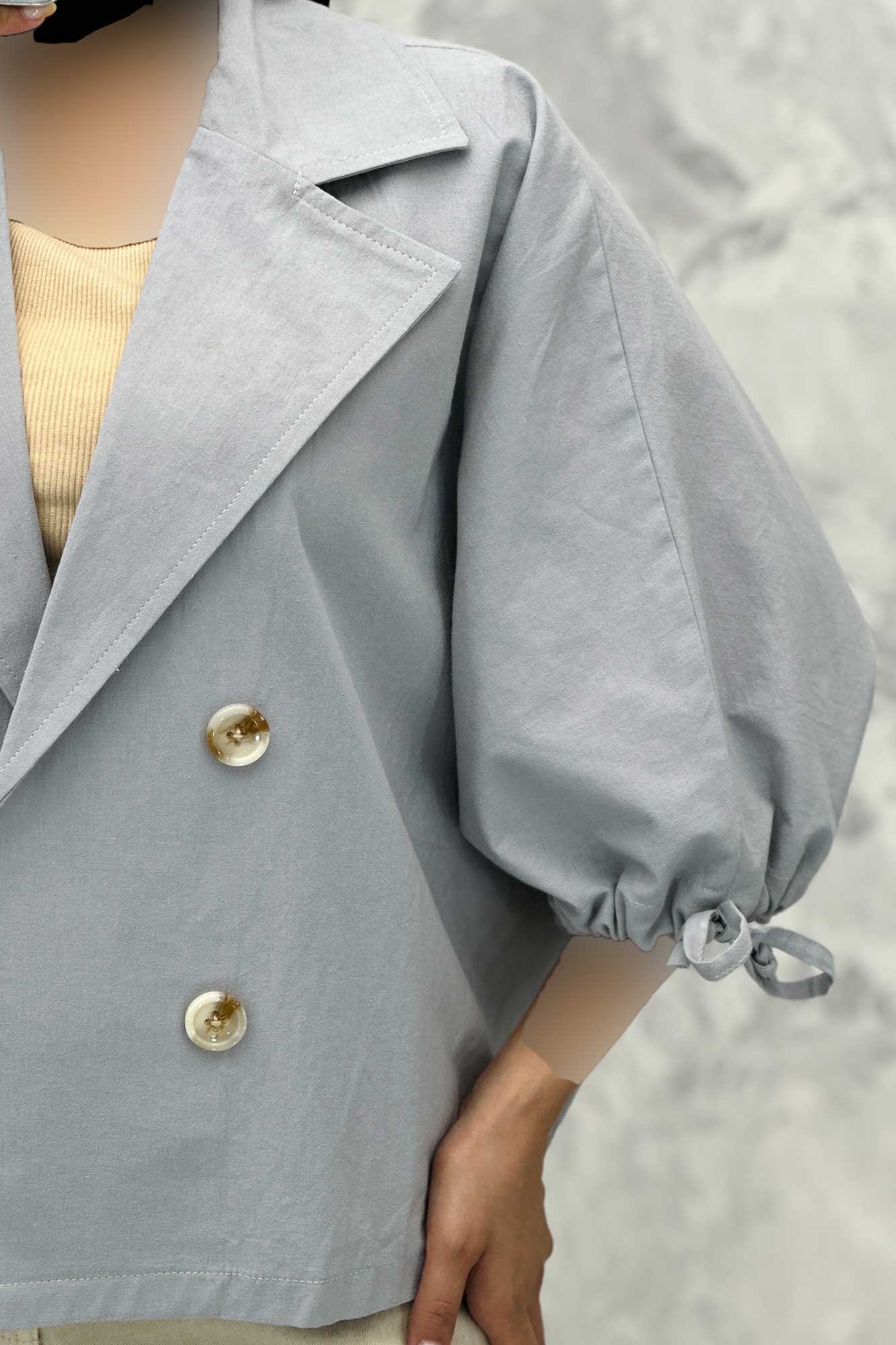 مانتو خفاشی لینن مچ گت دار گلشید