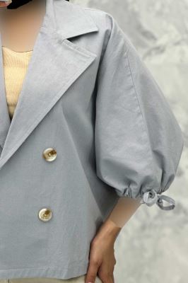 مانتو خفاشی لینن مچ گت دار گلشید