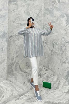 مانتو جلو بسته جودون پشت دکمه