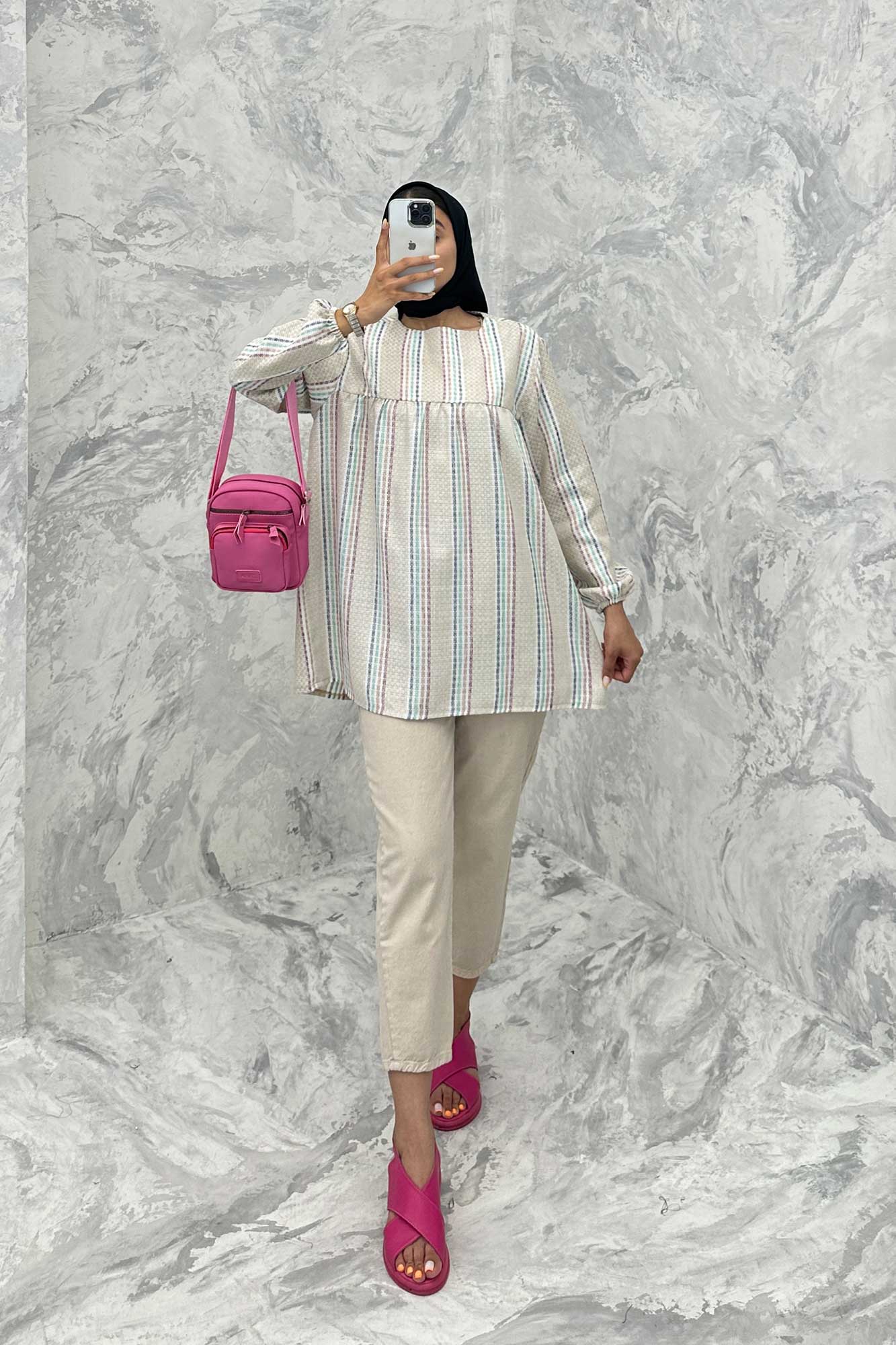 مانتو جلو بسته جودون پشت دکمه