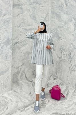 مانتو جلو بسته جودون پشت دکمه