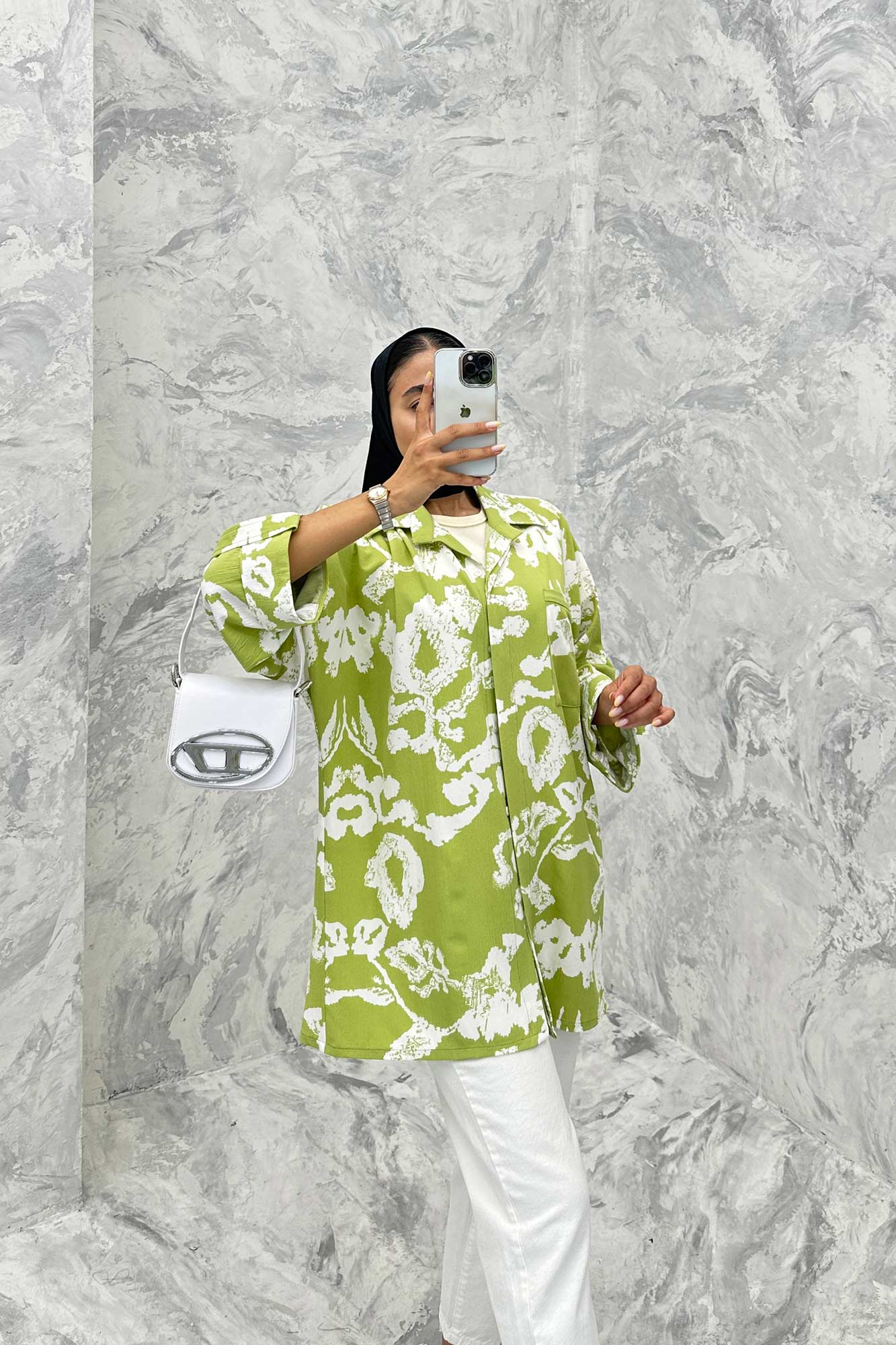 مانتو پشت دکمه آستین پاگن ریفا