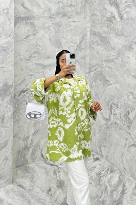 مانتو پشت دکمه آستین پاگن ریفا