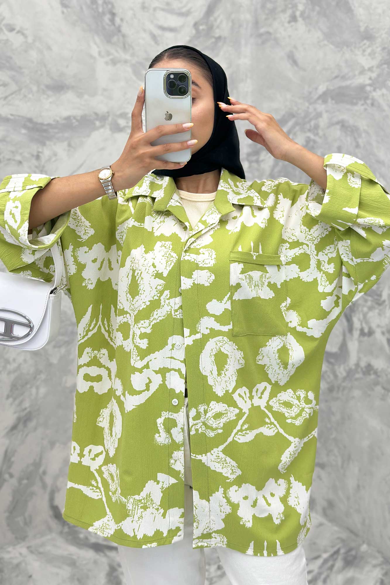 مانتو پشت دکمه آستین پاگن ریفا