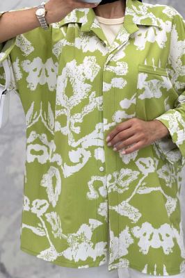 مانتو پشت دکمه آستین پاگن ریفا