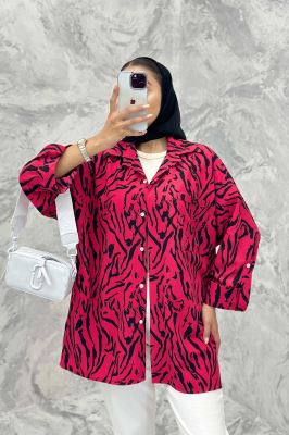 مانتو پشت دکمه آستین پاگن ریفا