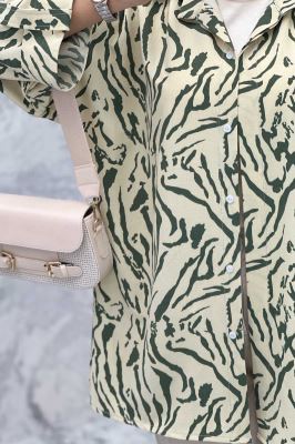 مانتو پشت دکمه آستین پاگن ریفا