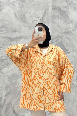 مانتو پشت دکمه آستین پاگن ریفا