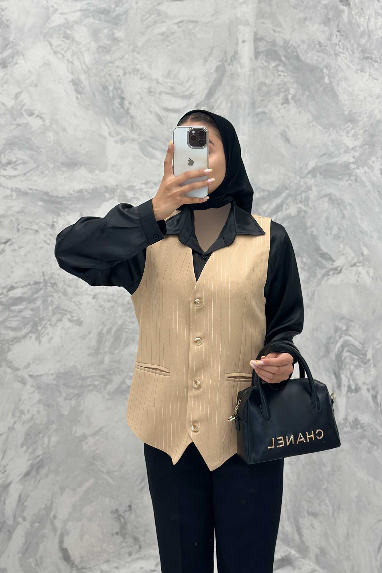 جلیقه یقه هفت مازراتی لمه برجسته