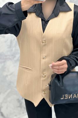 جلیقه یقه هفت مازراتی لمه برجسته