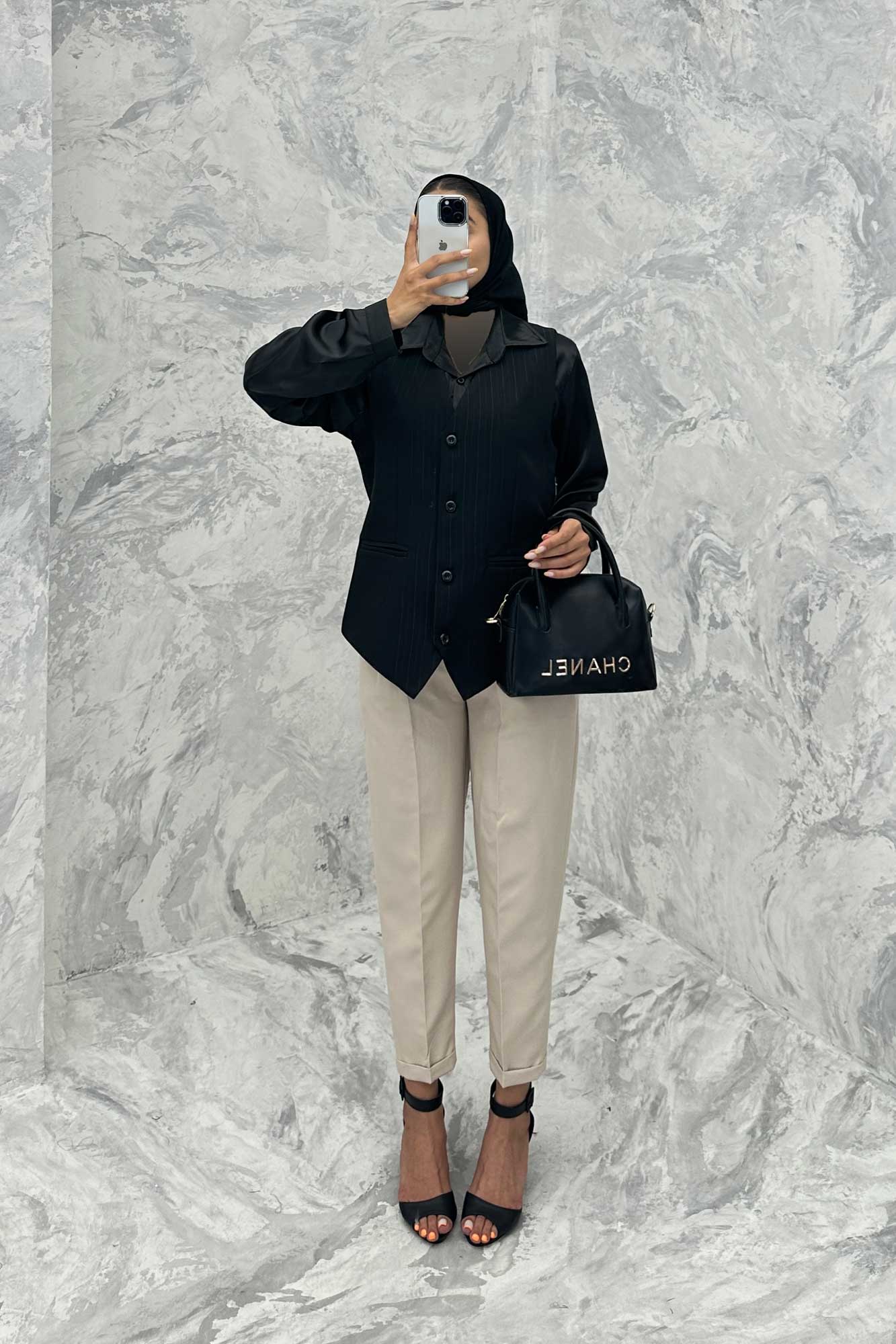 جلیقه یقه هفت مازراتی لمه برجسته