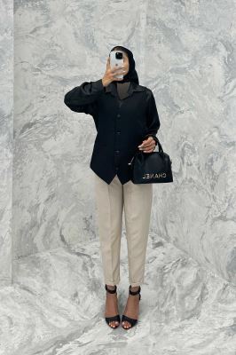 جلیقه یقه هفت مازراتی لمه برجسته