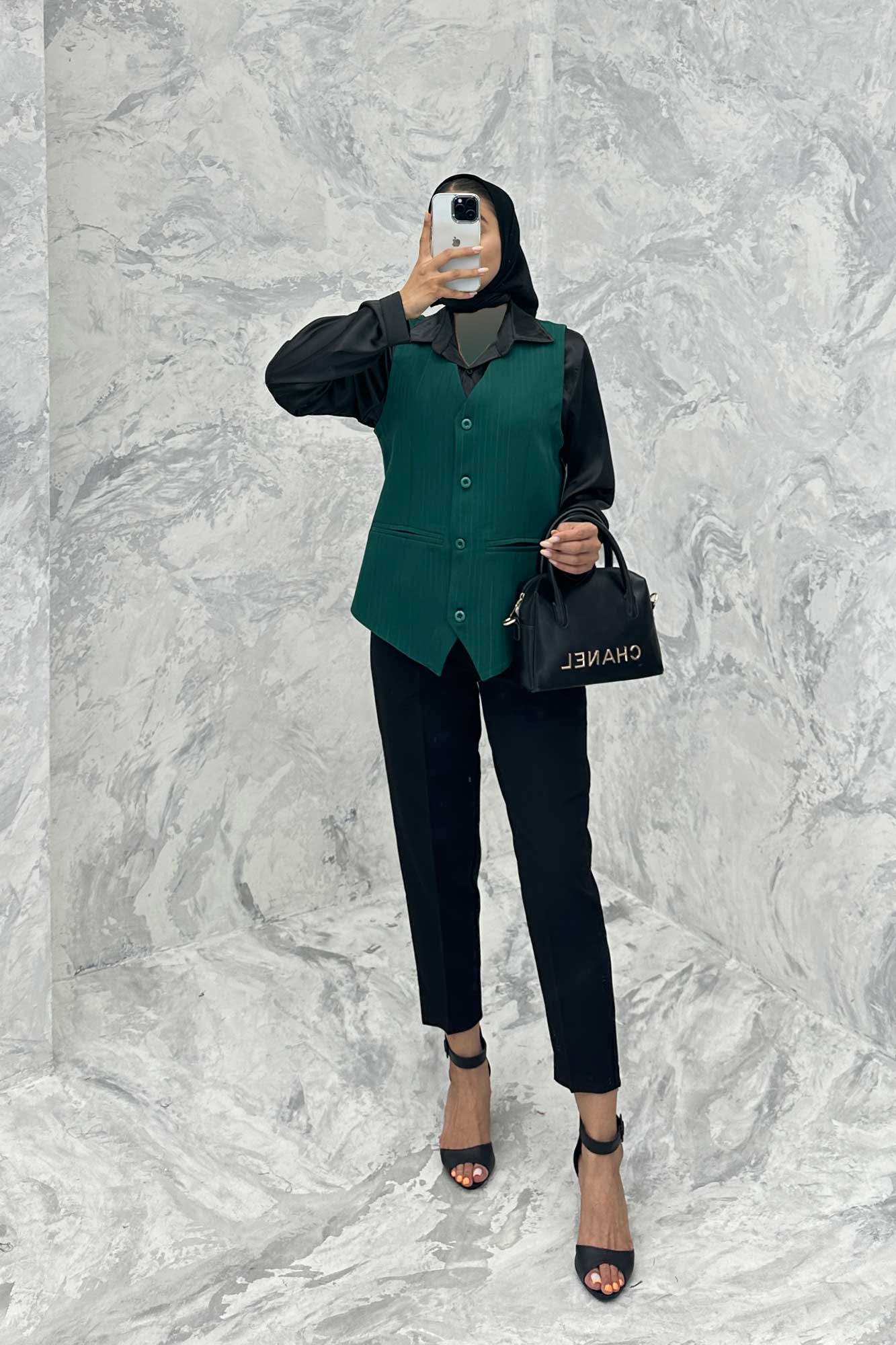 جلیقه یقه هفت مازراتی لمه برجسته