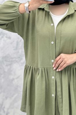 ست مانتو و دامن چین دار کنفی نانسی