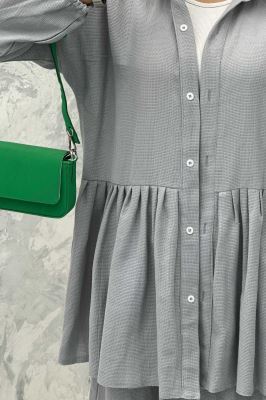 ست مانتو و دامن چین دار کنفی نانسی