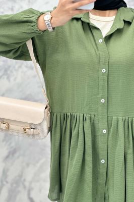 ست مانتو و دامن چین دار کنفی نانسی