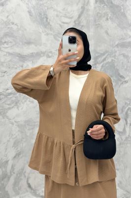 ست مانتو و دامن عروسکی کنفی ماهک