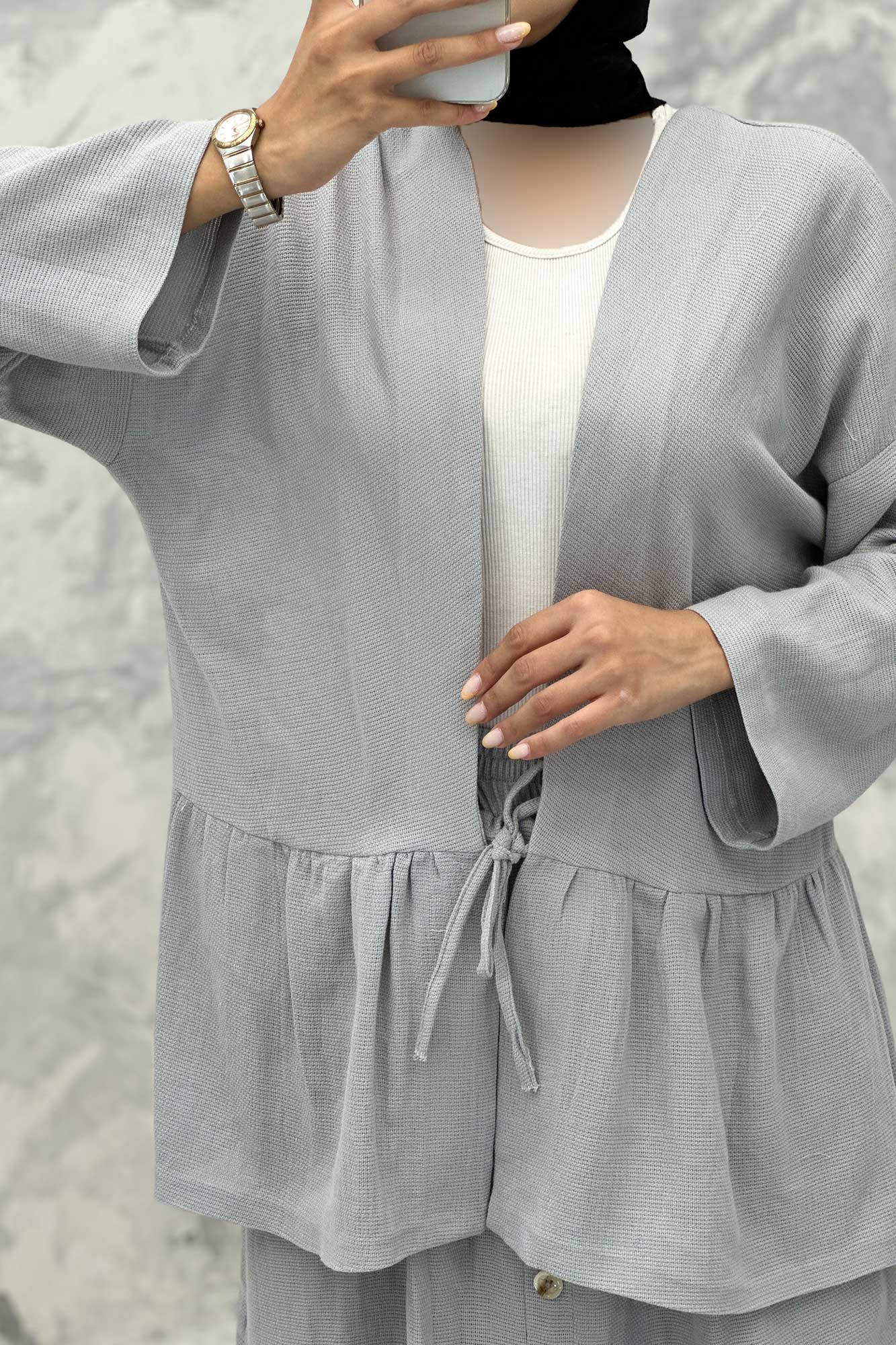 ست مانتو و دامن عروسکی کنفی ماهک