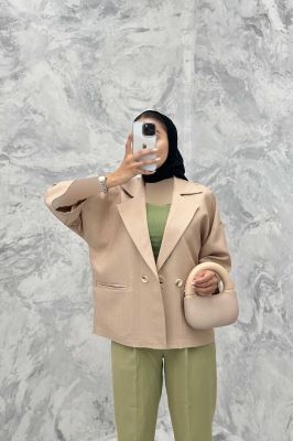 کت آستین سه رب شانتون خطی