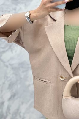 کت آستین سه رب شانتون خطی