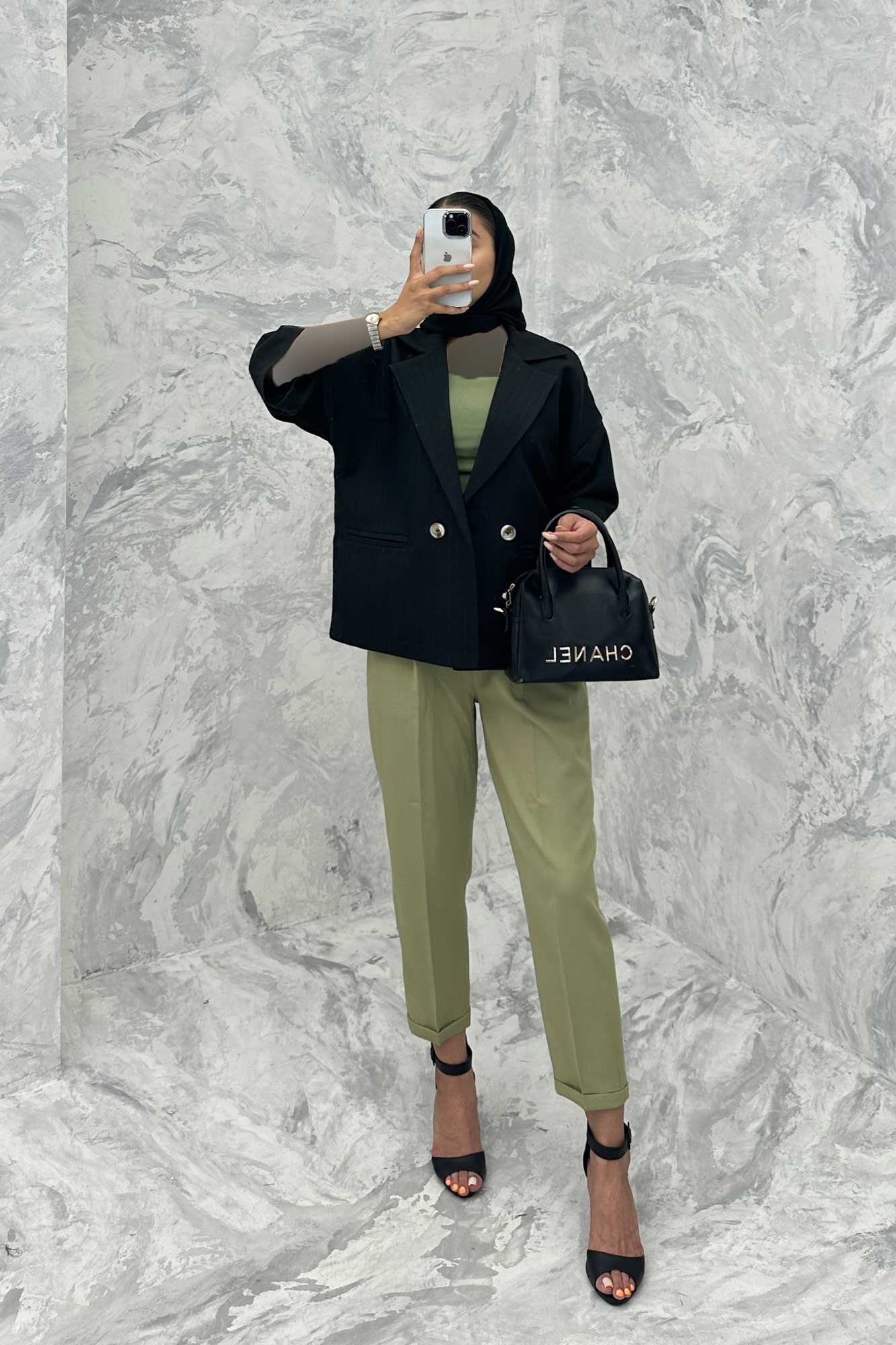 کت آستین سه رب شانتون خطی