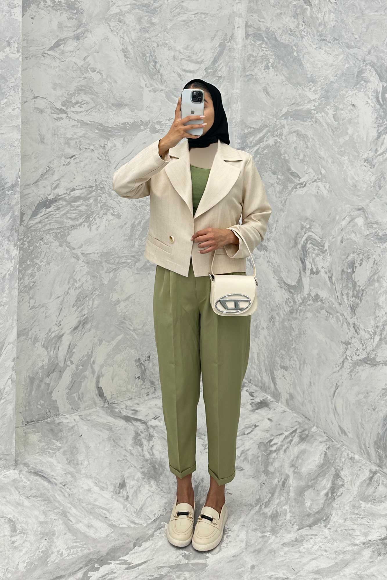 کت کراپ جیب فیلتو شانتون خطی