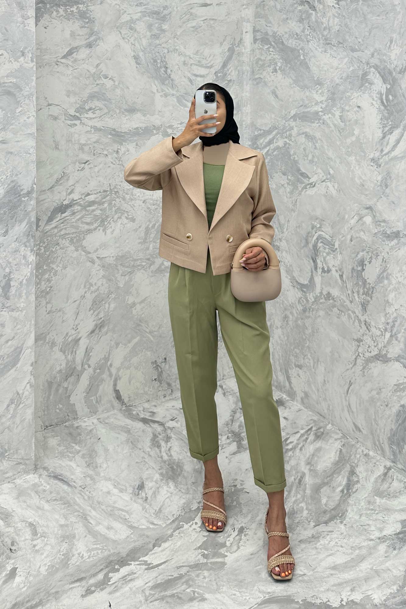 کت کراپ جیب فیلتو شانتون خطی