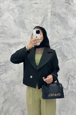 کت کراپ جیب فیلتو شانتون خطی