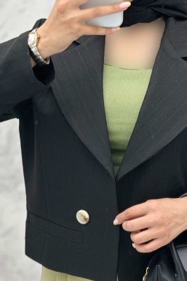 کت کراپ جیب فیلتو شانتون خطی