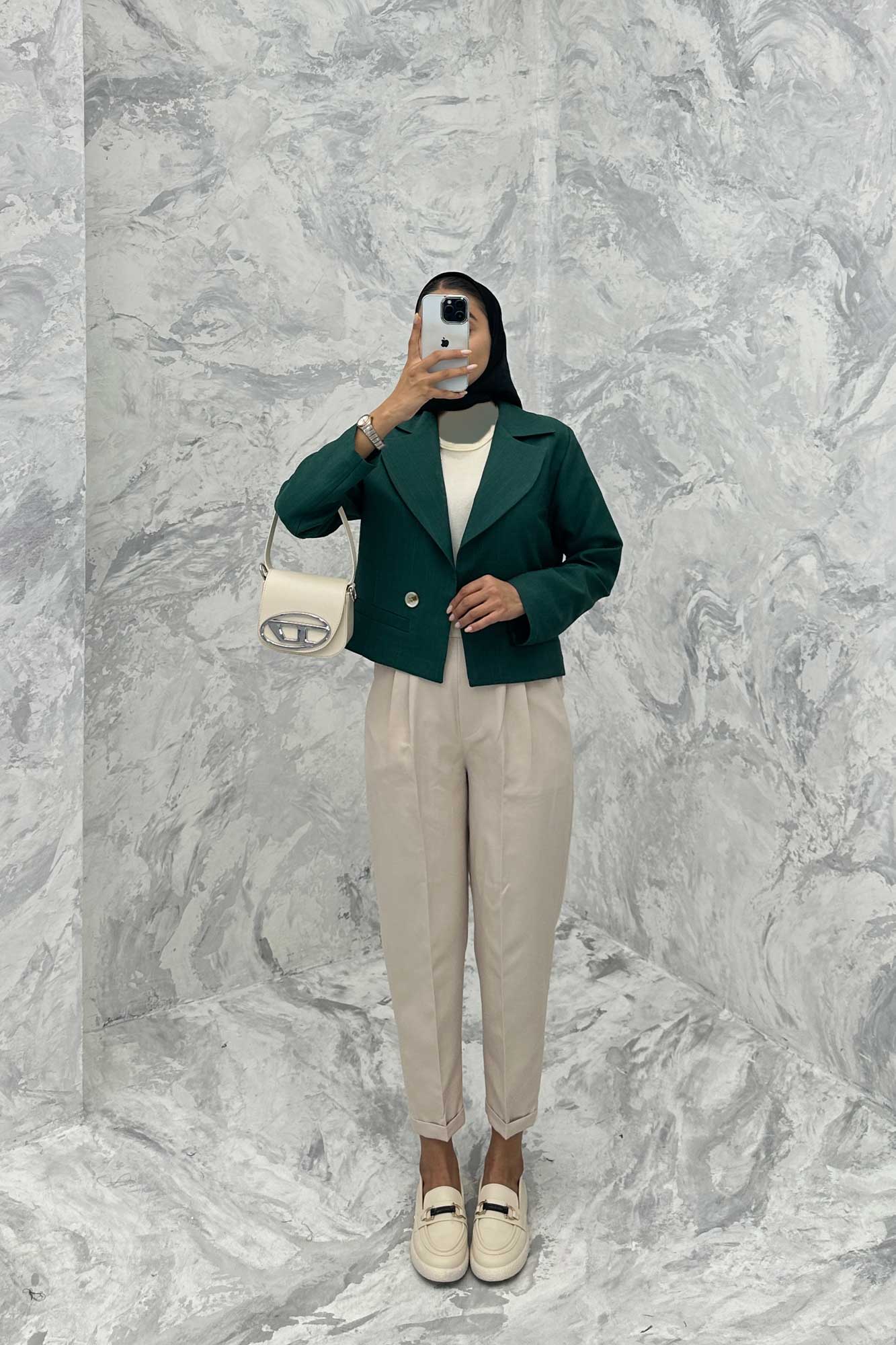 کت کراپ جیب فیلتو شانتون خطی