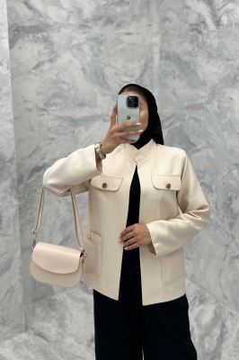 کت یقه دیپلمات شانتون خطی چهار جیب