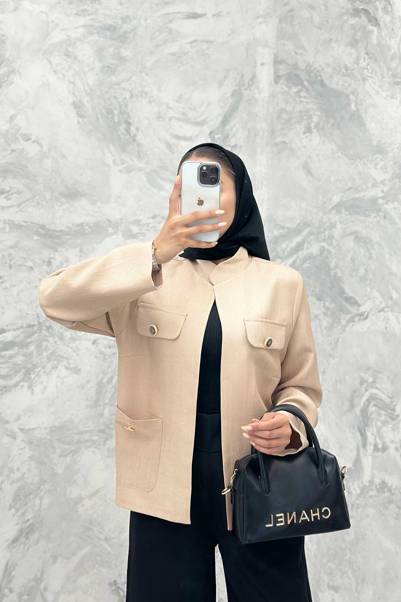 کت یقه دیپلمات شانتون خطی چهار جیب