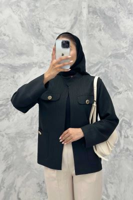 کت یقه دیپلمات شانتون خطی چهار جیب