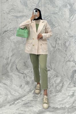 مانتو کتی دو جیب پاکتی تیتانیک ماریا