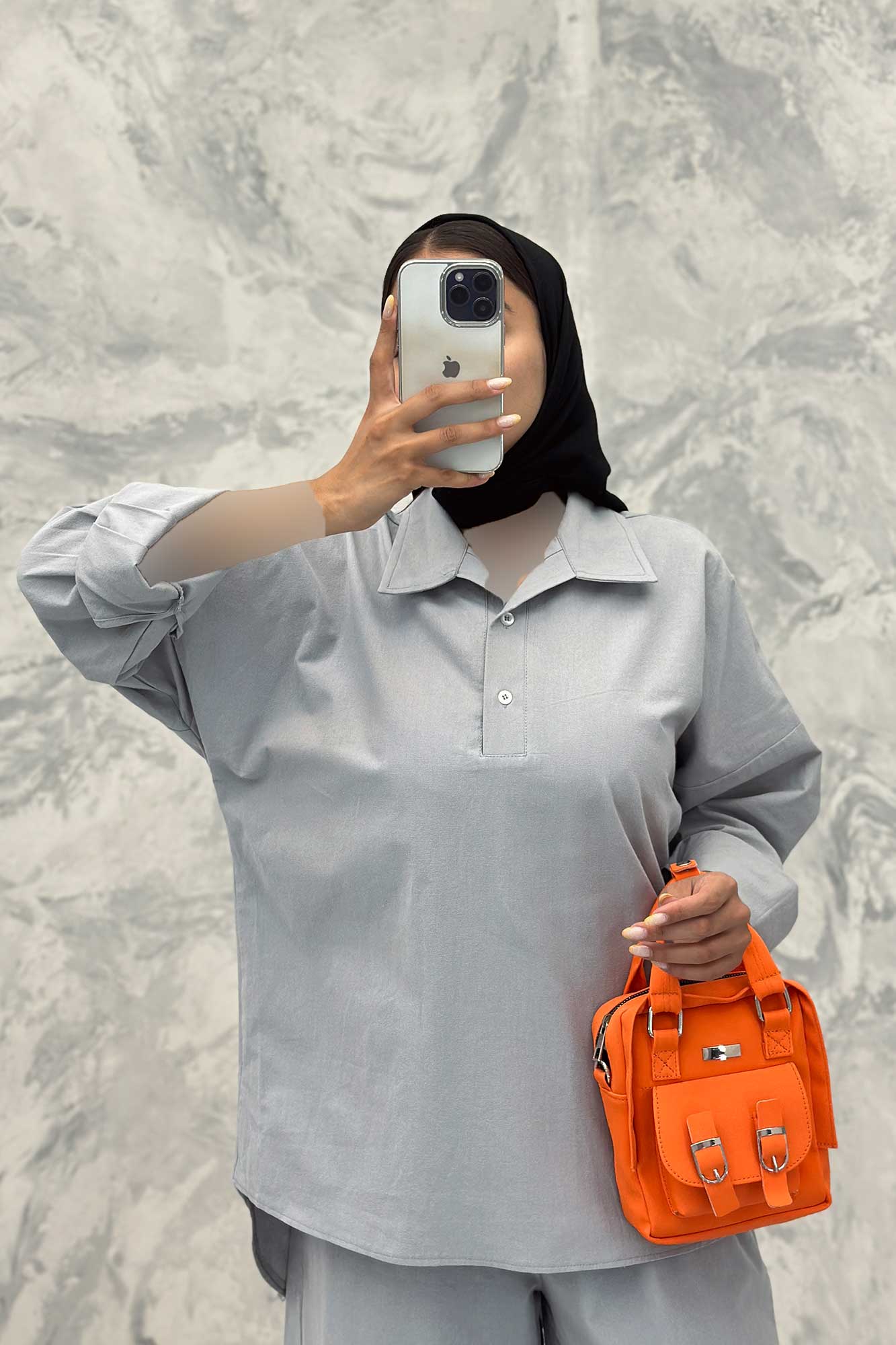 ست مانتو و شلوار پشت بلند لینن کژال